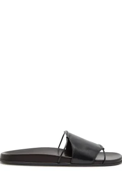 Vivienne leather sliders