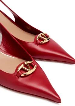 60 Vlogo leather slingback pumps