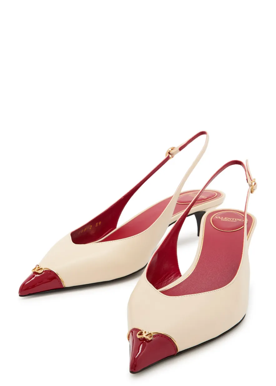 VLogo 40 slingback leather pumps