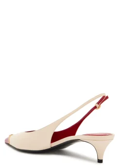 VLogo 40 slingback leather pumps