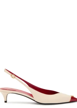 VLogo 40 slingback leather pumps