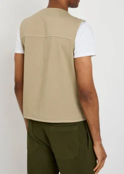 V-neck cotton vest
