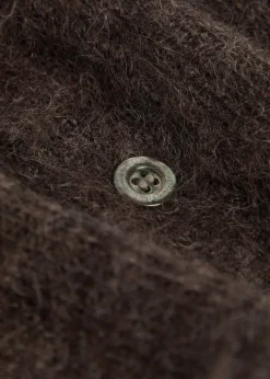 V-neck mohair-blend cardigan