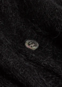 V-neck mohair-blend cardigan
