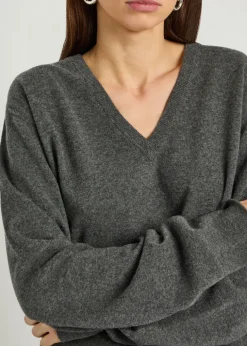 V-neck wool jumper