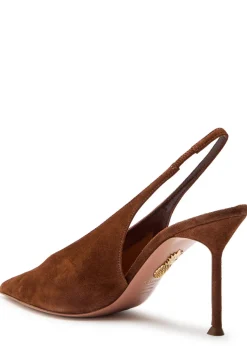 Voltaire 85 suede slingback pumps