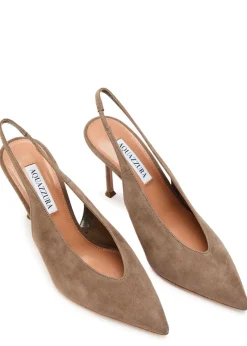 Voltaire 85 suede slingback pumps