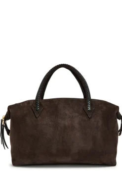 Vérité City suede tote bag