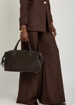 Vérité City suede tote bag