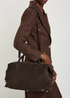 Vérité City suede tote bag