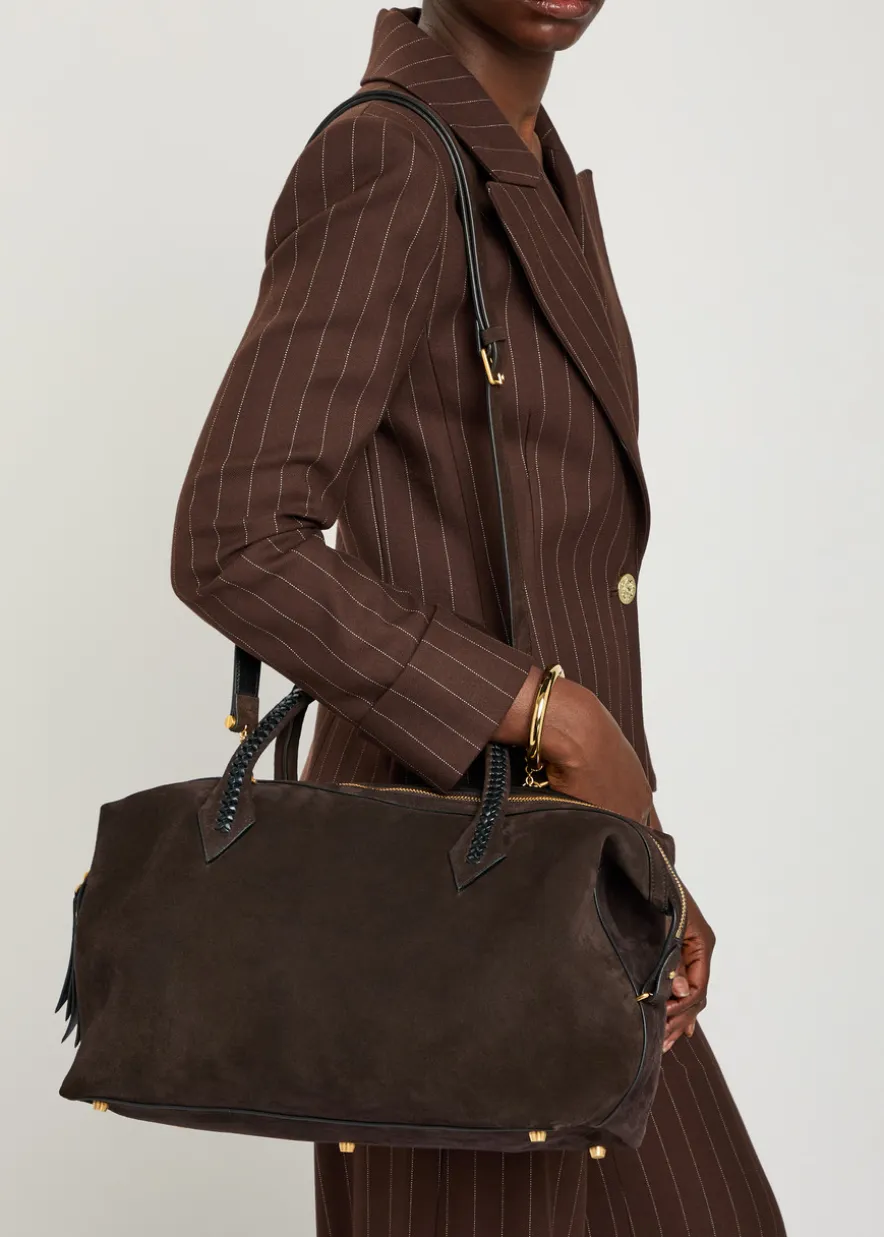 Vérité City suede tote bag