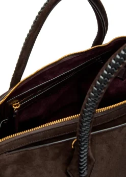 Vérité City suede tote bag