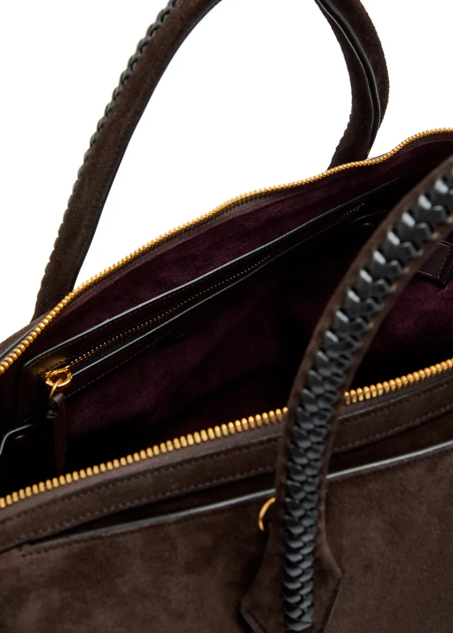 Vérité City suede tote bag