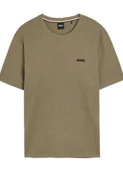 Waffle cotton-blend T-shirt