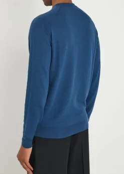 Waffle merino wool jumper
