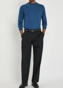 Waffle merino wool jumper