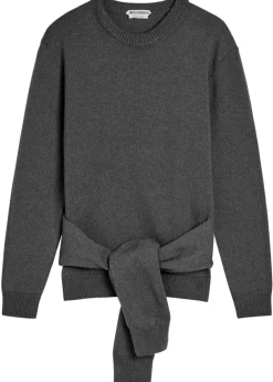 Waist Tie wool-blend jumper