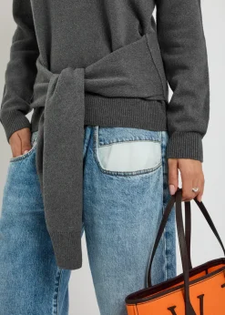 Waist Tie wool-blend jumper