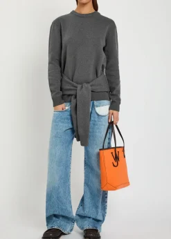 Waist Tie wool-blend jumper