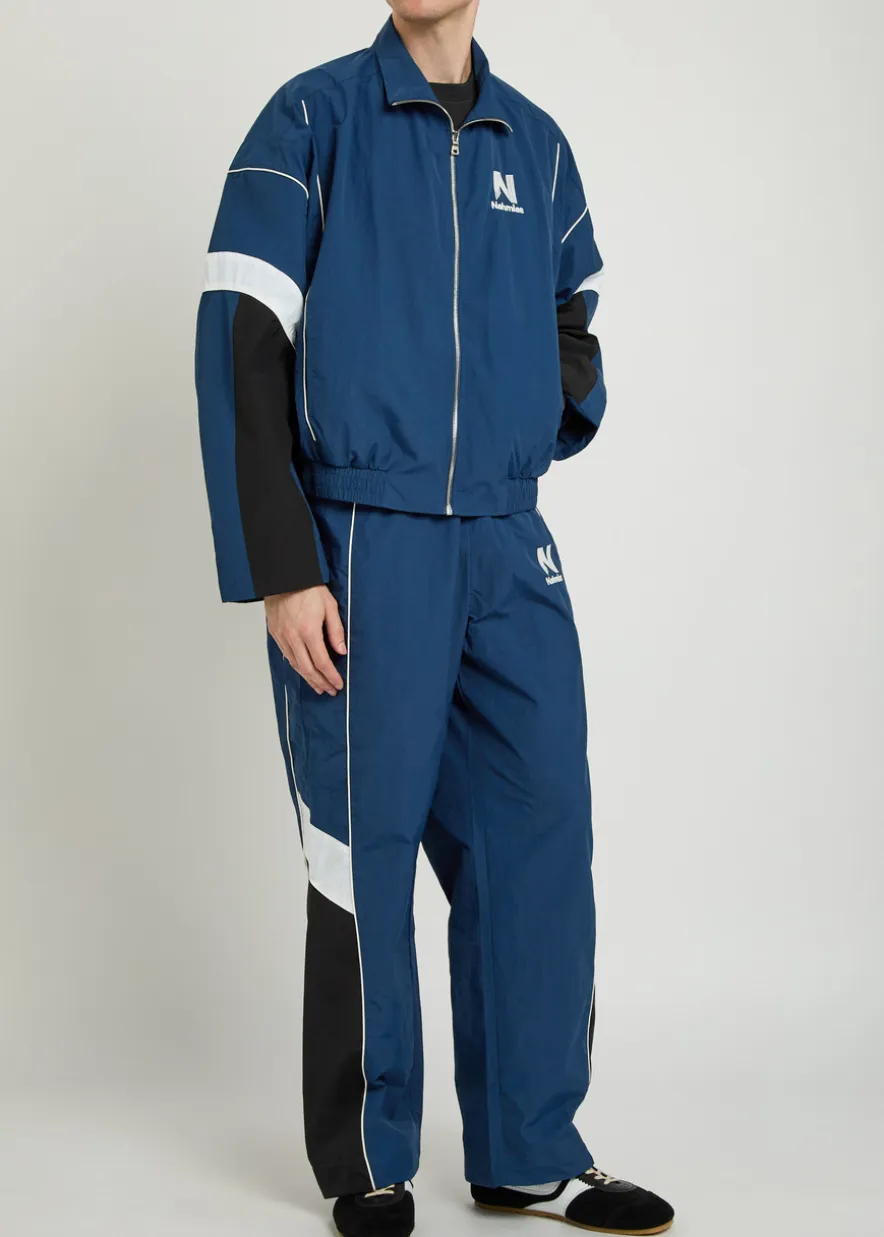 Warm Up panelled shell track pants
