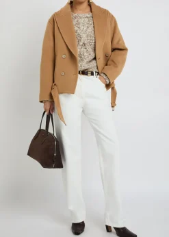 Warna belted wool and cashmere-blend jacket