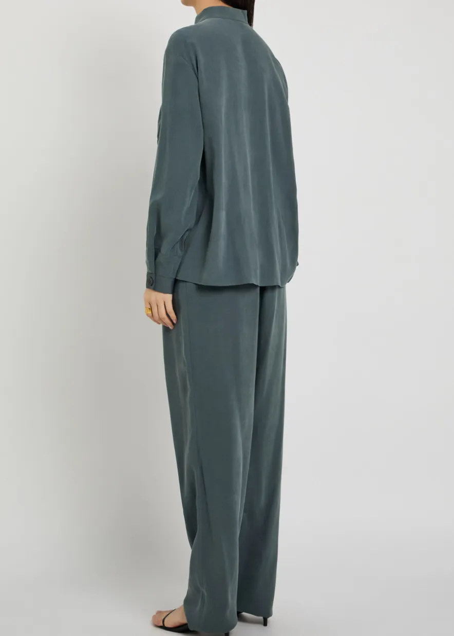 Washed twill jumpsuit