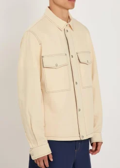 Watagua cotton and linen-blend overshirt