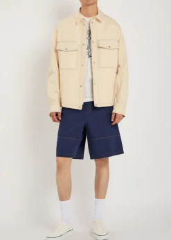 Watagua cotton and linen-blend overshirt