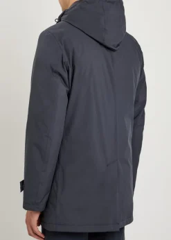 Waterproof padded hooded shell jacket