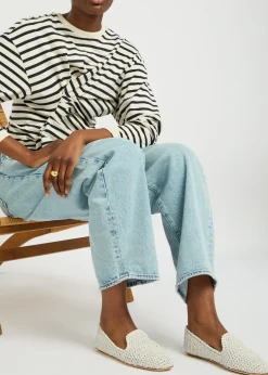 Weaver woven loafers