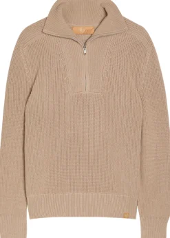 Welland half-zip cotton jumper