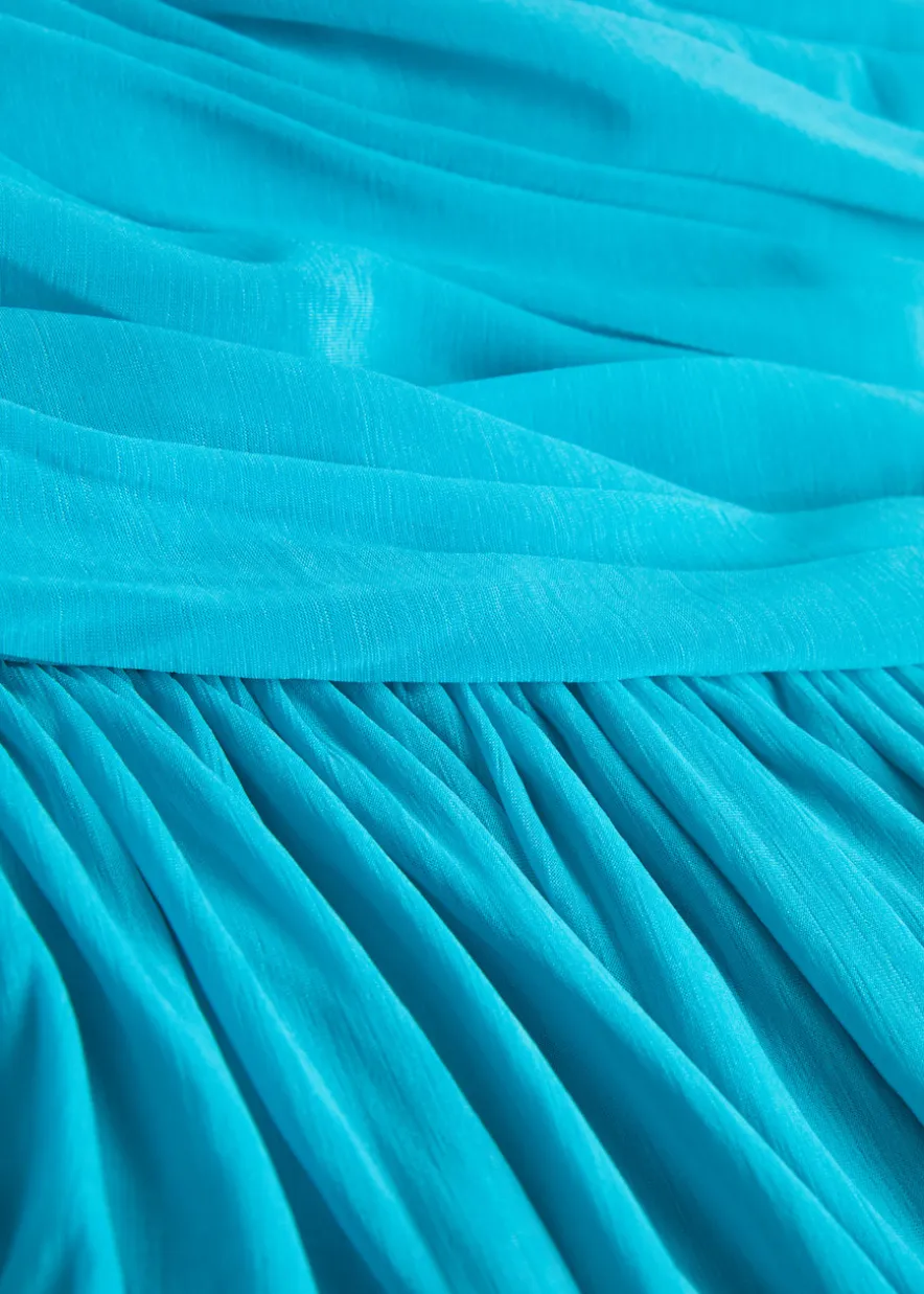 Wes asymmetric ruched tissue jersey midi skirt