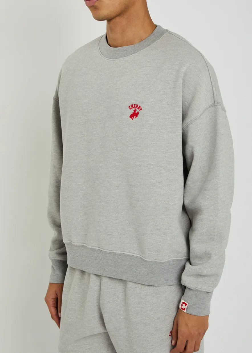 Western Athletic logo-embroidered cotton sweatshirt
