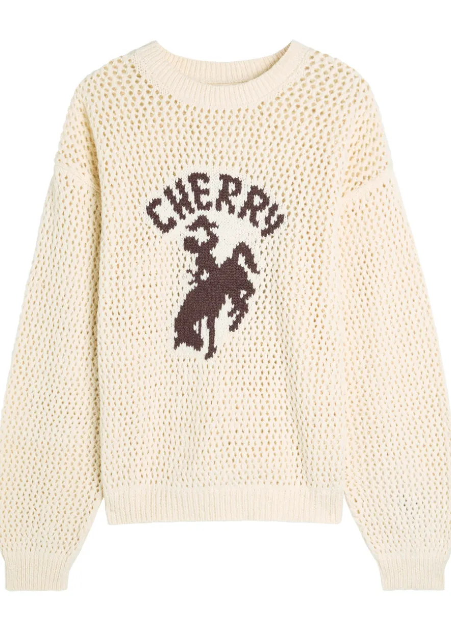 Western open-knit cotton jumper