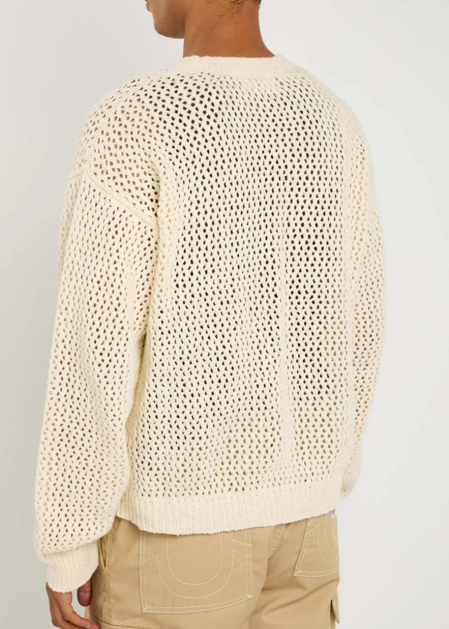 Western open-knit cotton jumper
