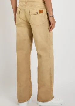 Western straight-leg cotton trousers