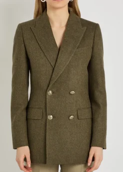 Weston double-breasted wool blazer