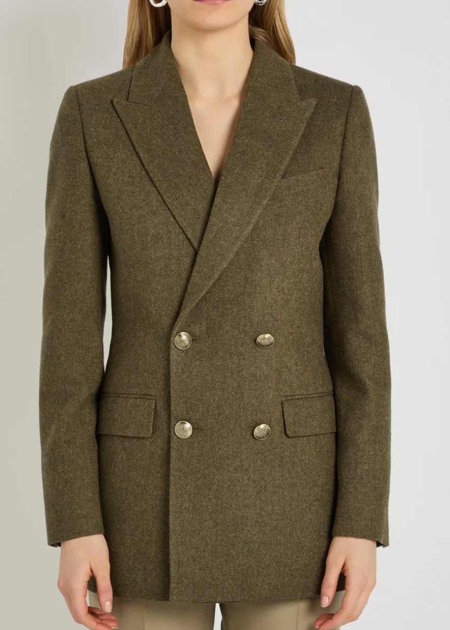 Weston double-breasted wool blazer