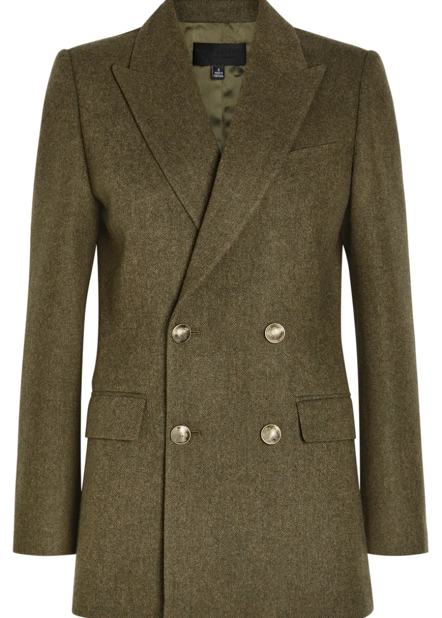 Weston double-breasted wool blazer