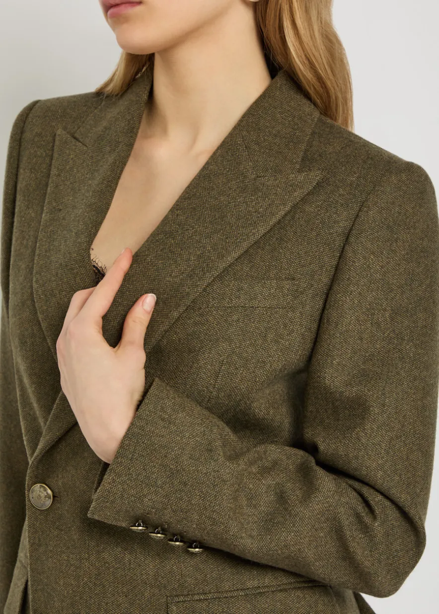 Weston double-breasted wool blazer