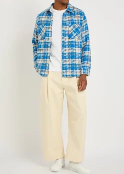 Whiting checked cotton overshirt