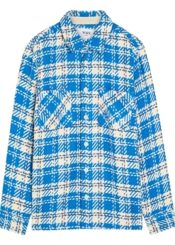 Whiting checked cotton overshirt