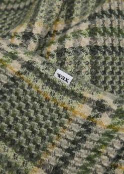 Whiting checked wool-blend overshirt
