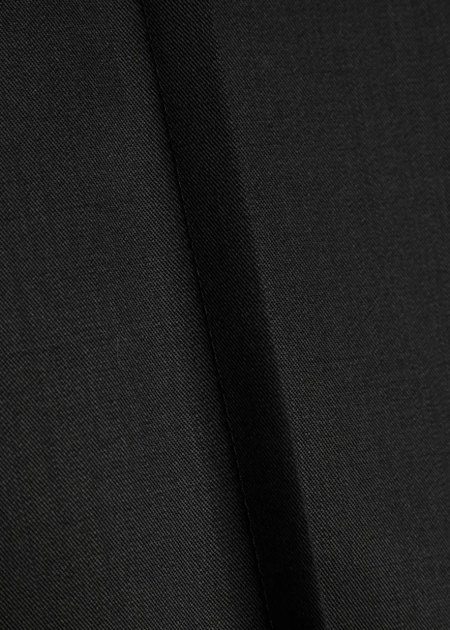 Wide-leg wool trousers