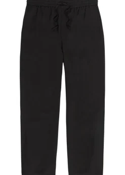 Wide-leg woven trousers