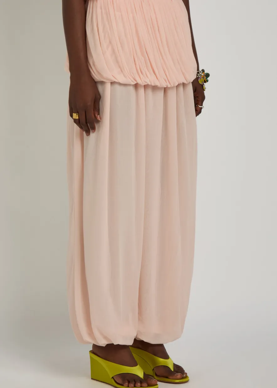 Willa draped tissue jersey balloon trousers