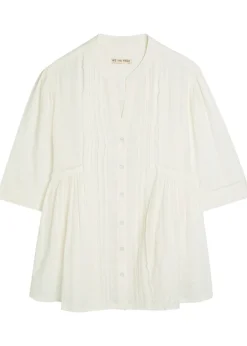 Willow textured cotton blouse