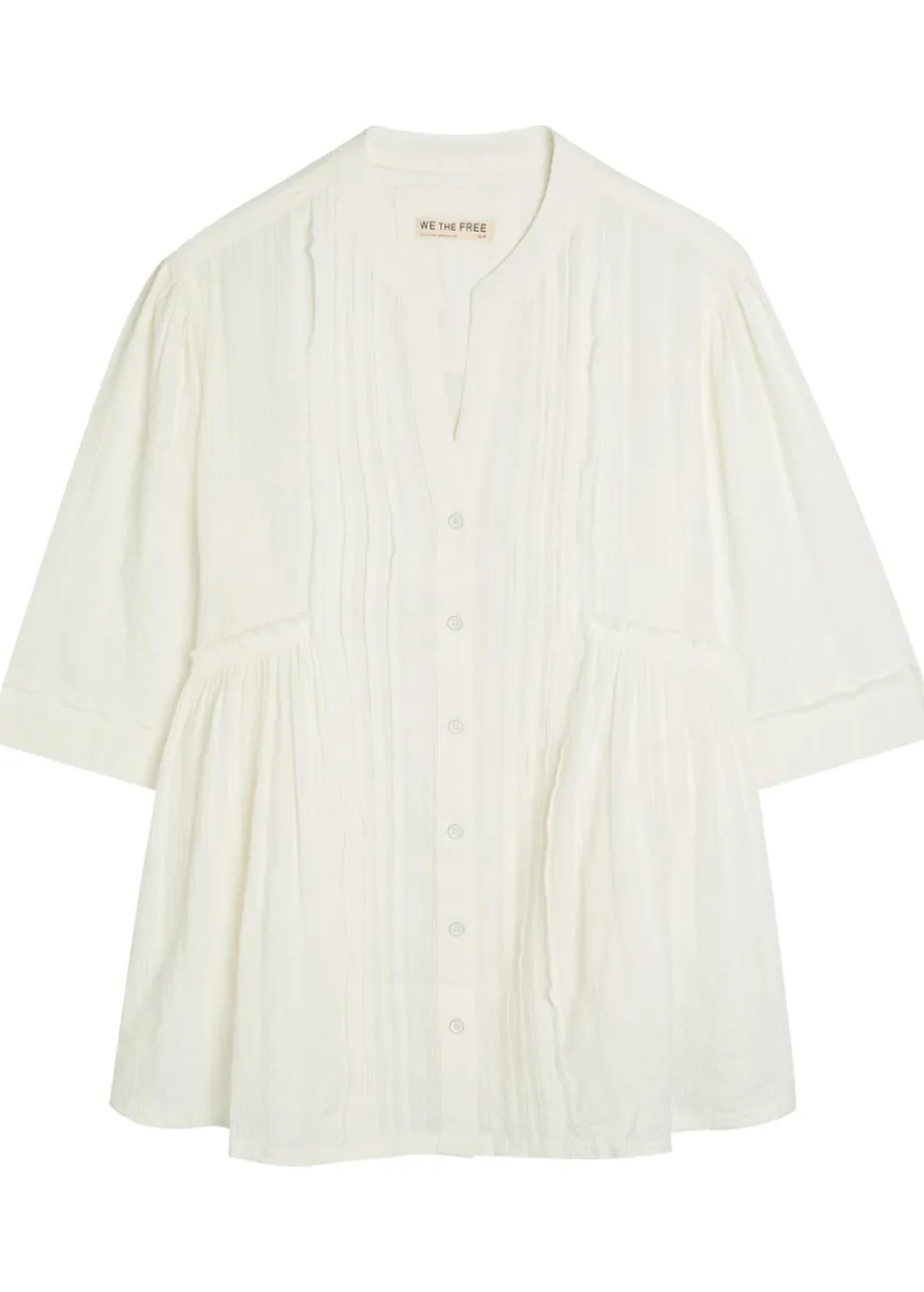 Willow textured cotton blouse