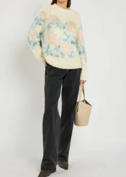 Willy floral-intarsia silk jumper