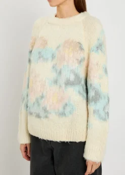 Willy floral-intarsia silk jumper